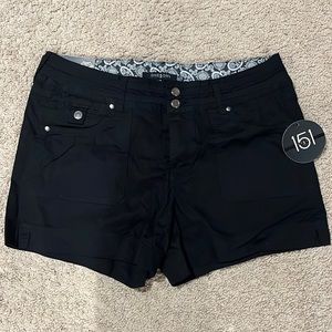 Black shorts.  NWT